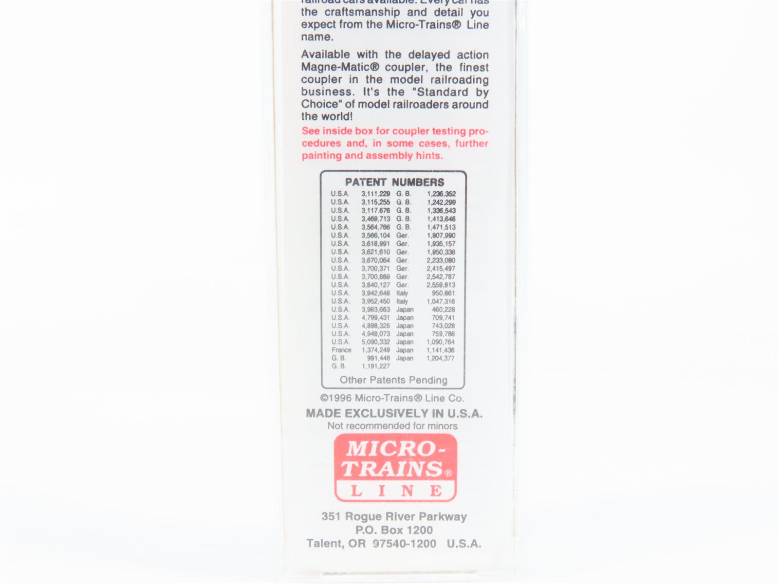 N Scale Micro-Trains 74010 CP Canadian Pacific 40' Plug Door Box Car 165204 RTR
