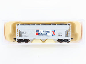 N Scale Atlas 50000923 ACFX Watkins Salt ACF 3560 Covered Hopper 63907 RTR