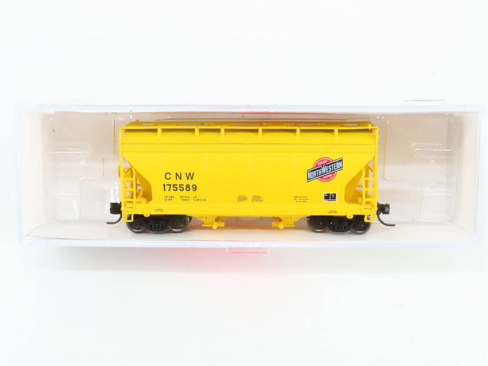 N Scale InterMountain 66522-11 Chicago & North Western 2-Bay Covered Hopper RTR