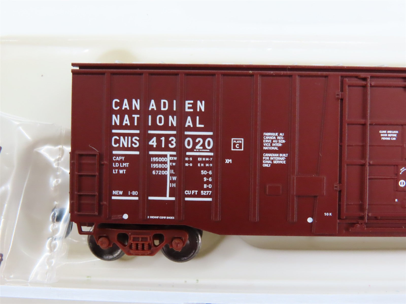 N Scale Atlas 50002145 CN Canadian National 50' NSC 5277 PD Box Car 413020 RTR