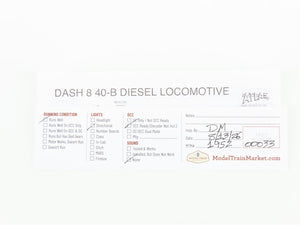 N Scale Atlas 48705 ATSF Santa Fe Dash 8-40B Diesel Locomotive #7428 - DCC Ready