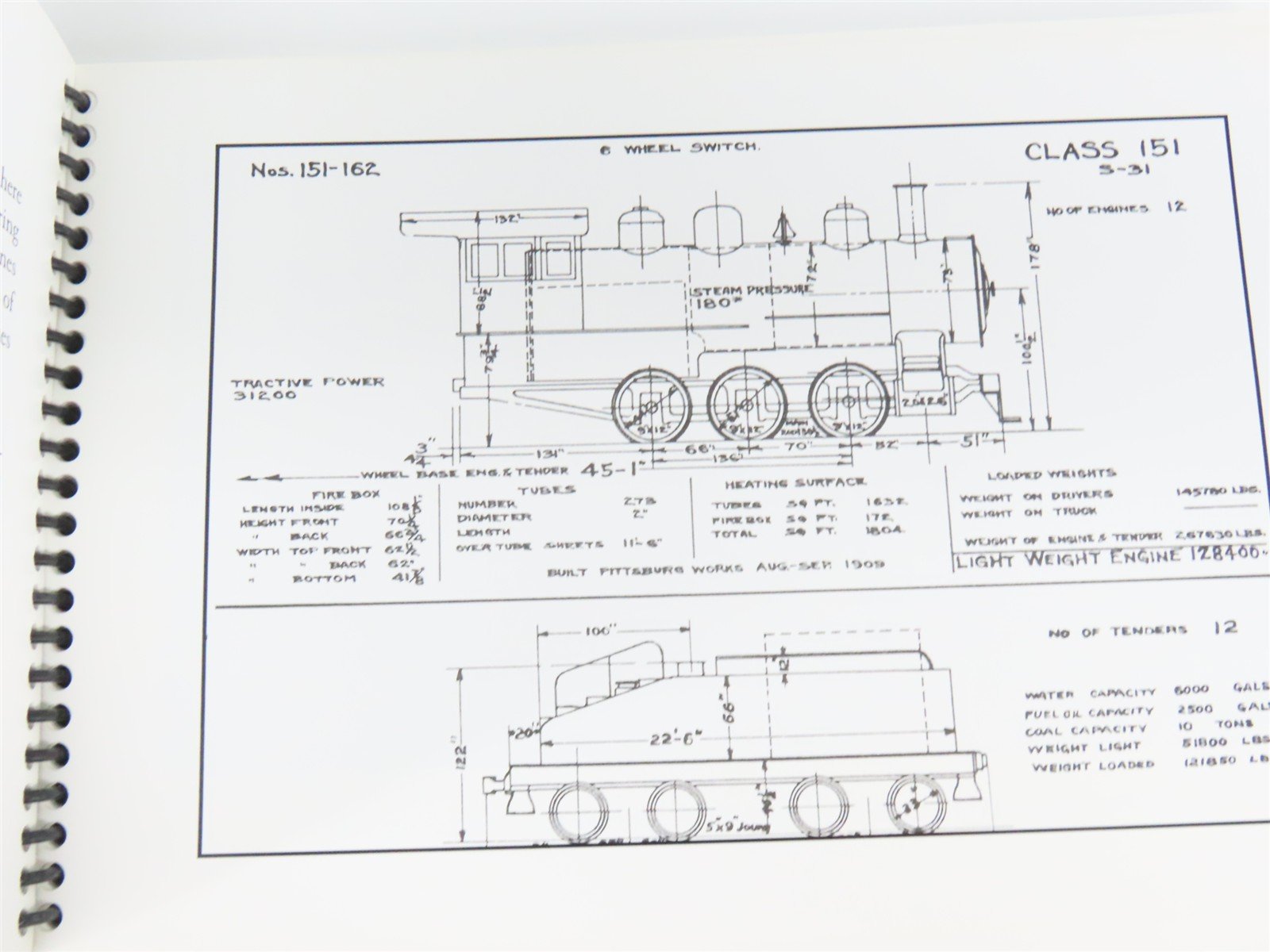 Western Pacific Steam Locomotives by Stephen M. Hayes ©2010 Spiral Bound Book