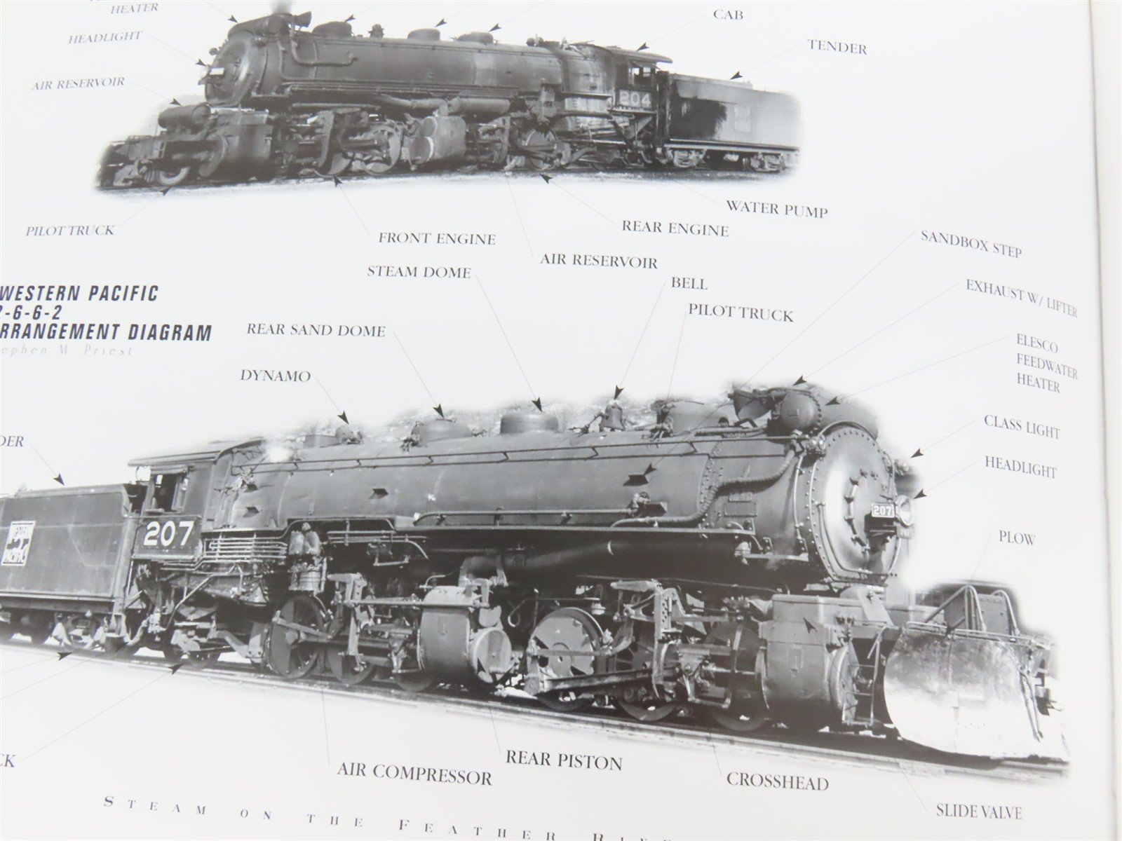 Steam on the Feather River Route by the NMRA ©2002 HC Book