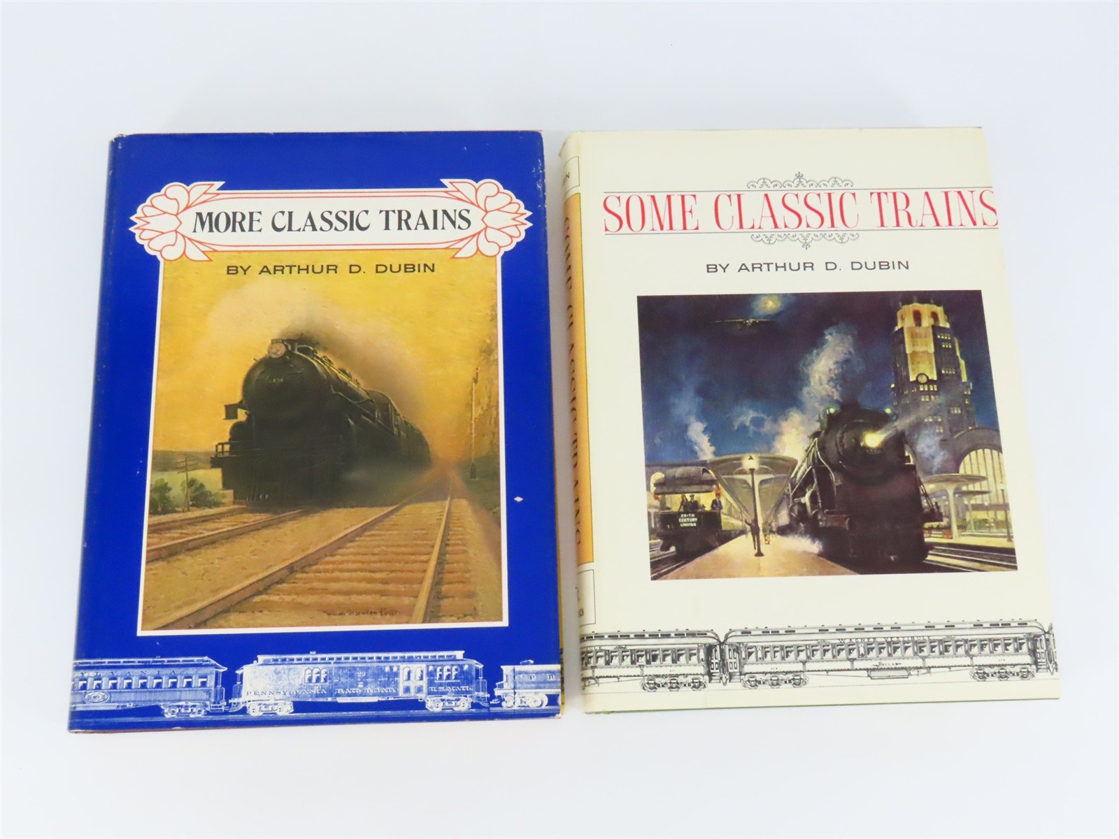 Some Classic Trains & More Classic Trains 2-Book Set by Arthur D. Dubin ©1973/75