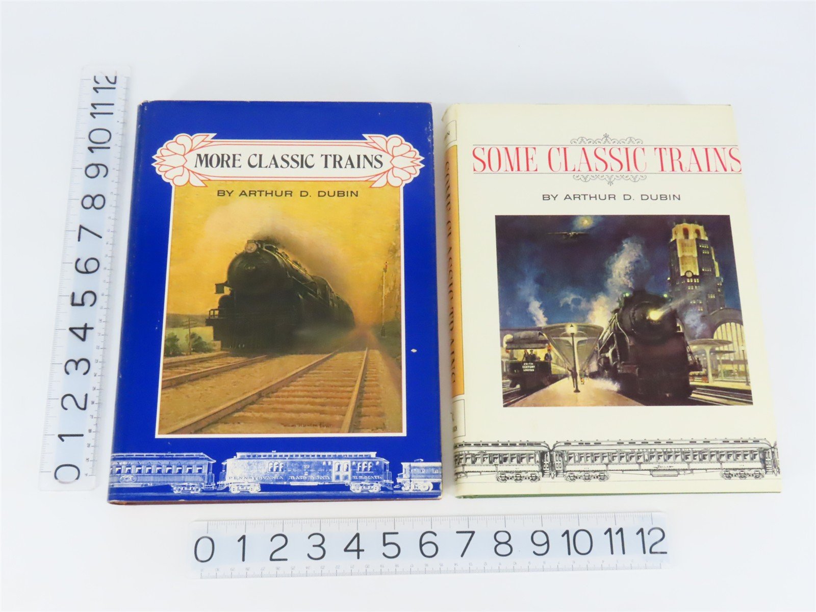Some Classic Trains & More Classic Trains 2-Book Set by Arthur D. Dubin ©1973/75