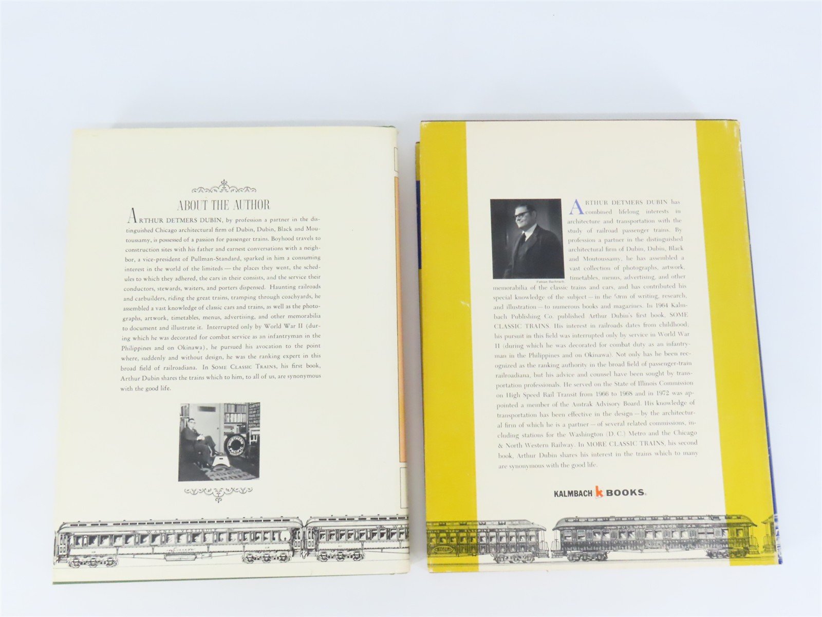 Some Classic Trains & More Classic Trains 2-Book Set by Arthur D. Dubin ©1973/75