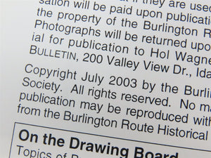 Burlington Bulletin No. 42 by BRHS ©2003 SC Book