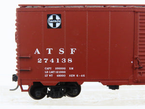 HO Scale Accurail 3322 ATSF Santa Fe 40' Boxcar 3-Pack Built-up Kits