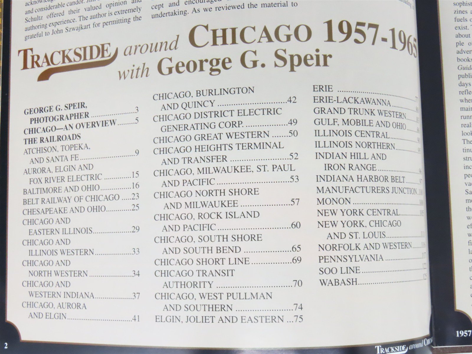 Morning Sun: Trackside Around Chicago 1957-1965 with George G. Speir ©1999
