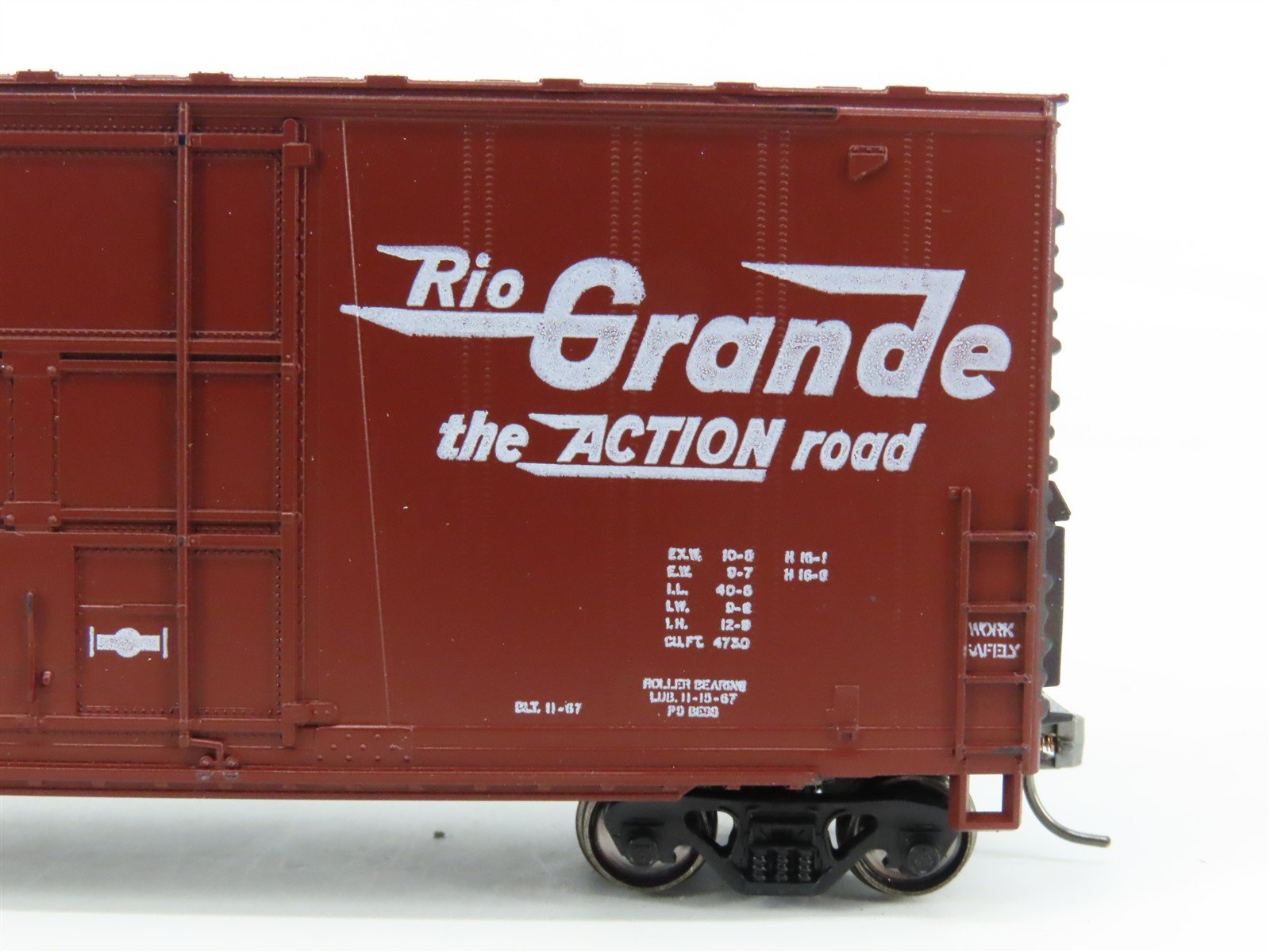 HO Scale Athearn DRGW Rio Grande 40' High Cube Boxcar #67420