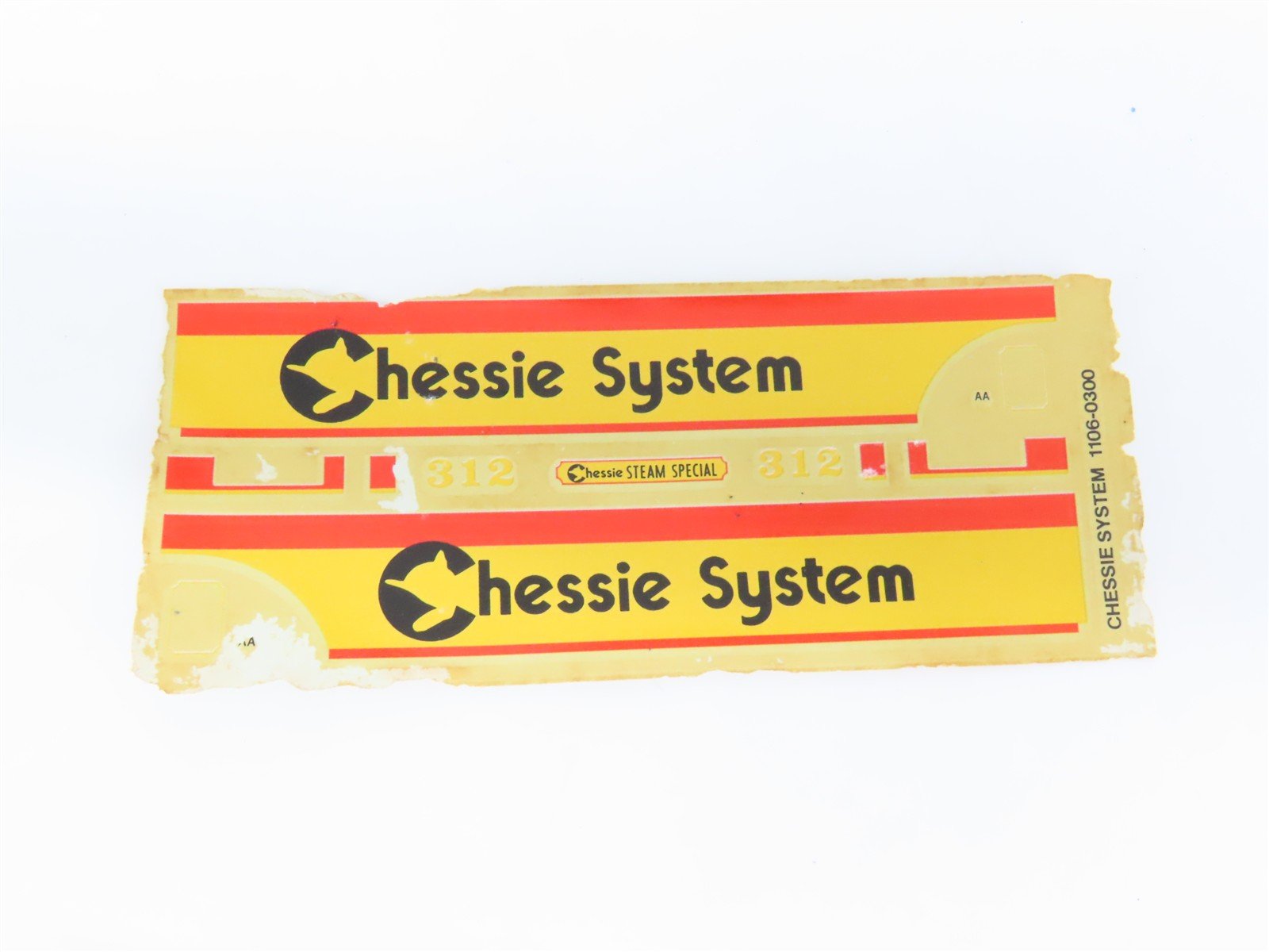 HO Scale Con-Cor 0001-000202 Chessie System 4-6-4 Steam Loco #312 Static Kit
