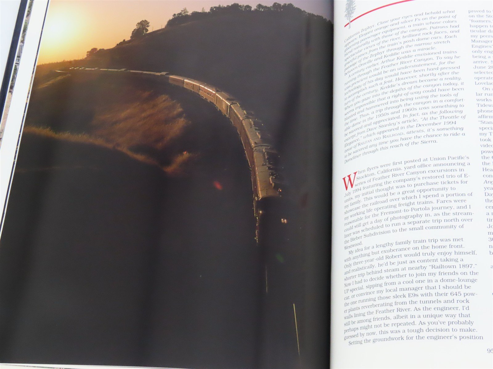 The Feather River Canyon by Steve Schmollinger ©1996 HC Book