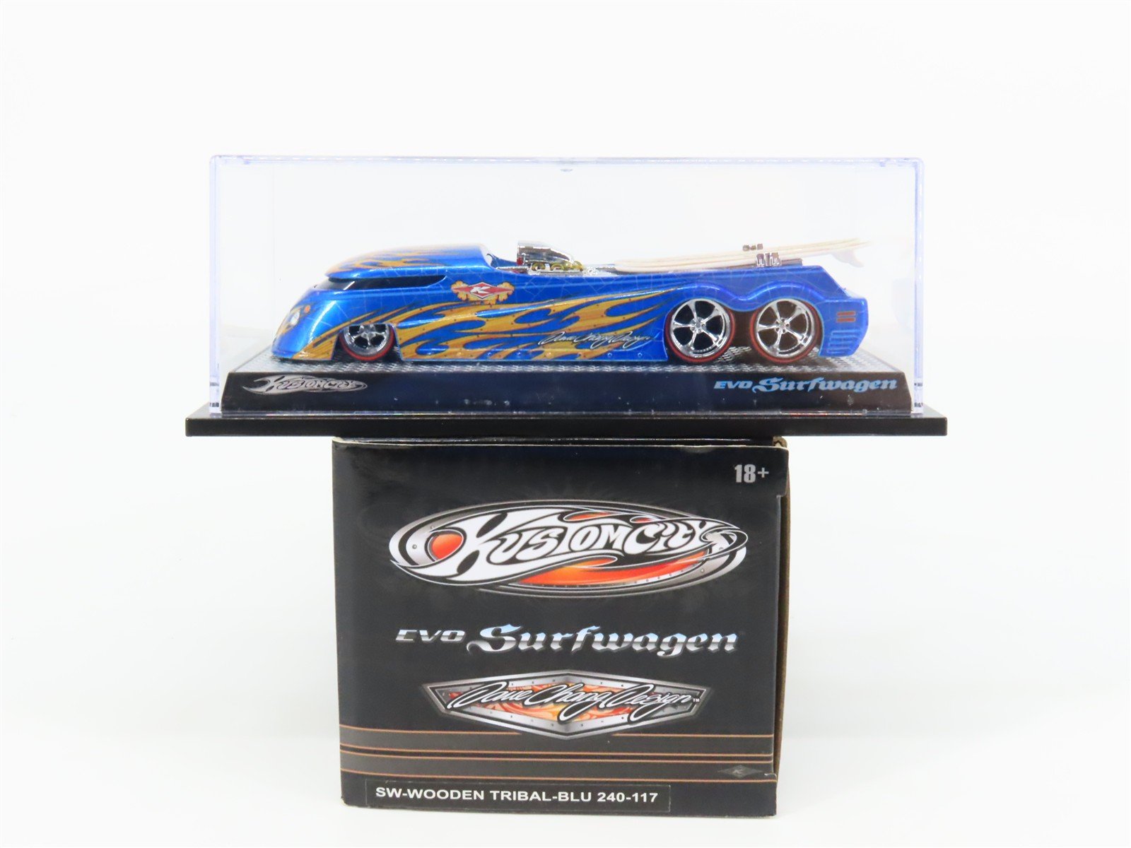 Kustomcity BLU 240-117 Evo Surfwagon Wooden Tribal Truck