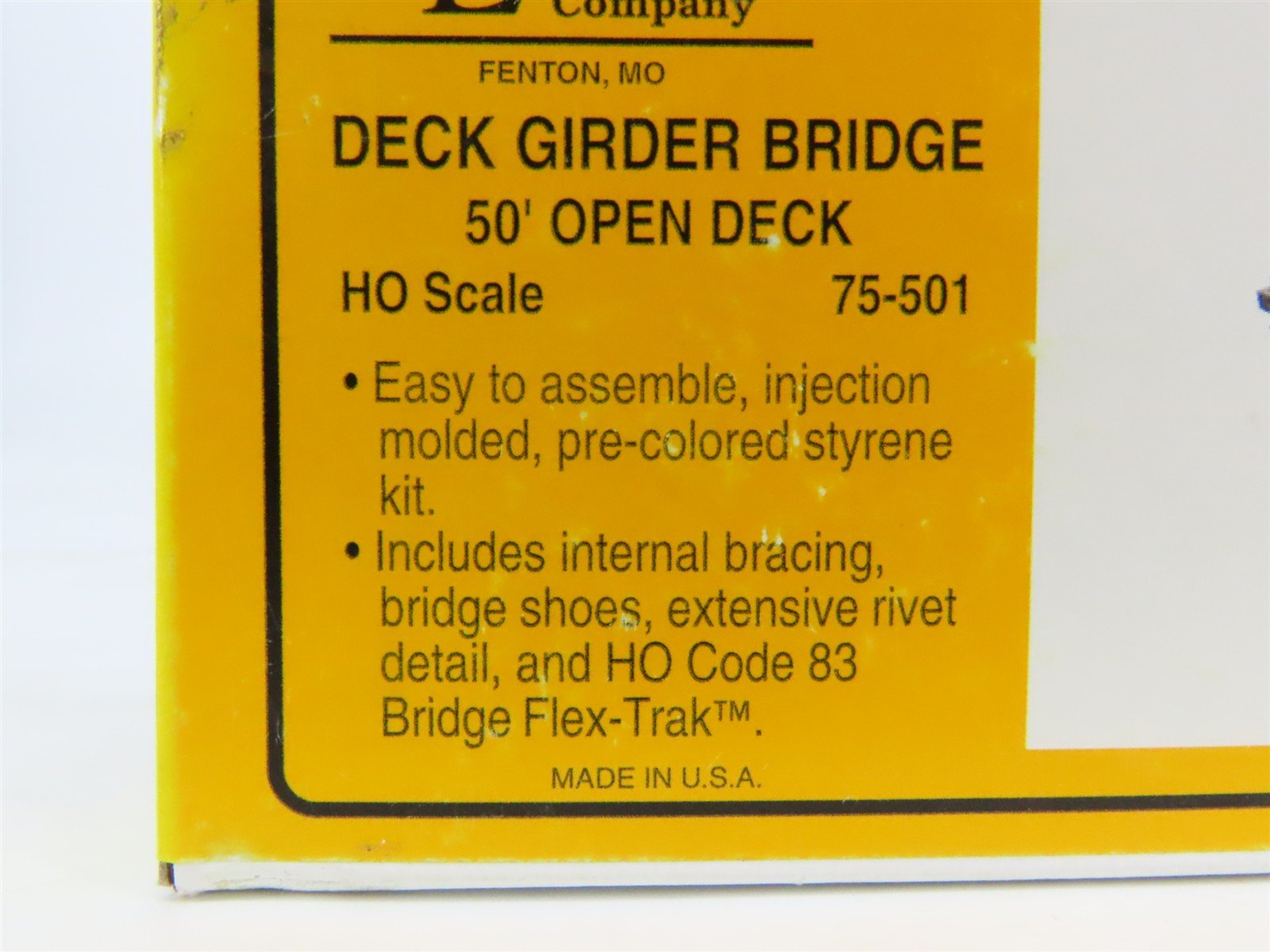 LOT of 5 HO Micro Engineering Kits 50' Deck Girder Bridges w/Code 83 Track