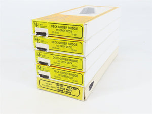 LOT of 5 HO Micro Engineering Kits 50' Deck Girder Bridges w/Code 83 Track
