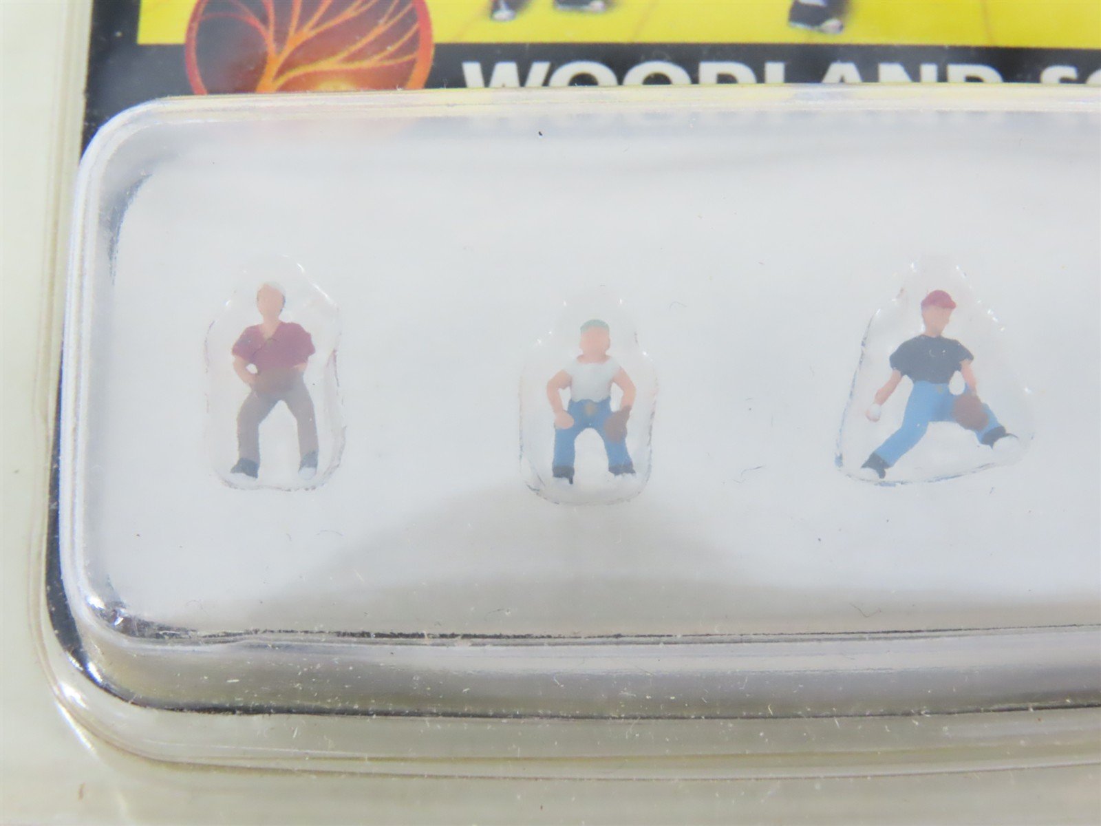 LOT of 5 N Scale Woodland Scenics Figure Packs: Engineers, Baseball, Passenger +