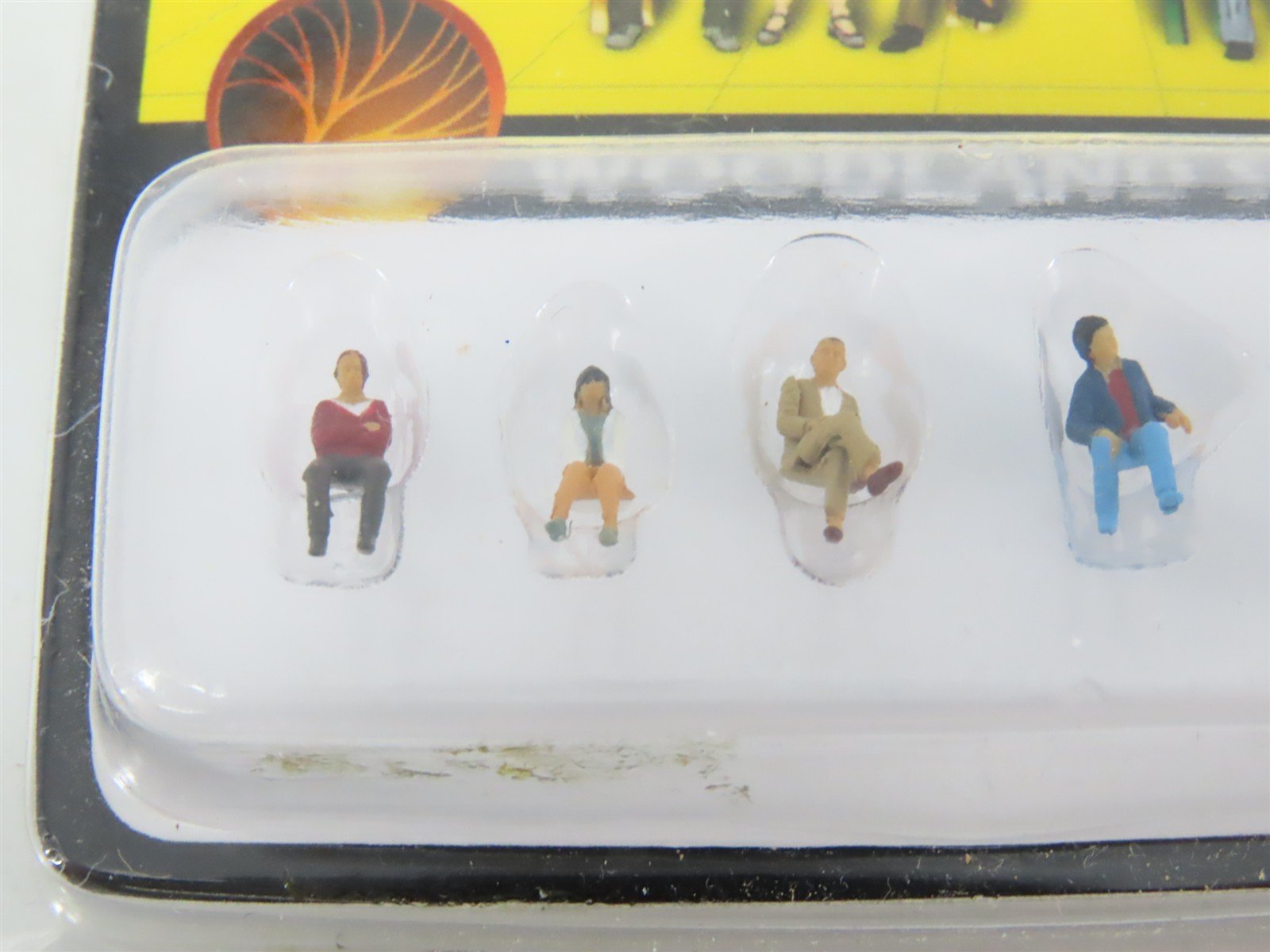 LOT of 5 N Scale Woodland Scenics Figure Packs: Engineers, Baseball, Passenger +
