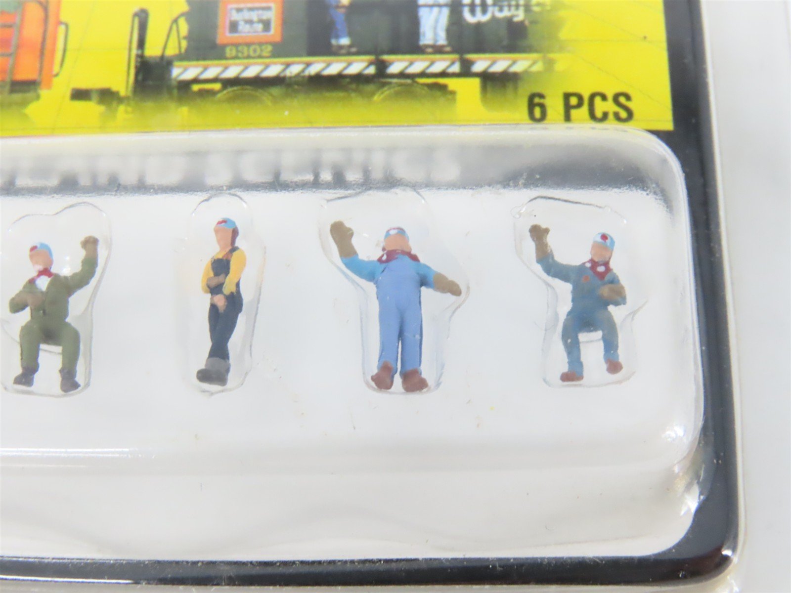LOT of 5 N Scale Woodland Scenics Figure Packs: Engineers, Baseball, Passenger +