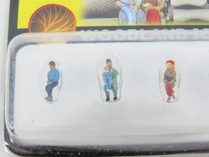 LOT of 5 N Scale Woodland Scenics Figure Packs: Engineers, Baseball, Passenger +