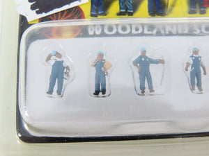 LOT of 5 N Scale Woodland Scenics Figure Packs: Mechanics, Football, Checkers +