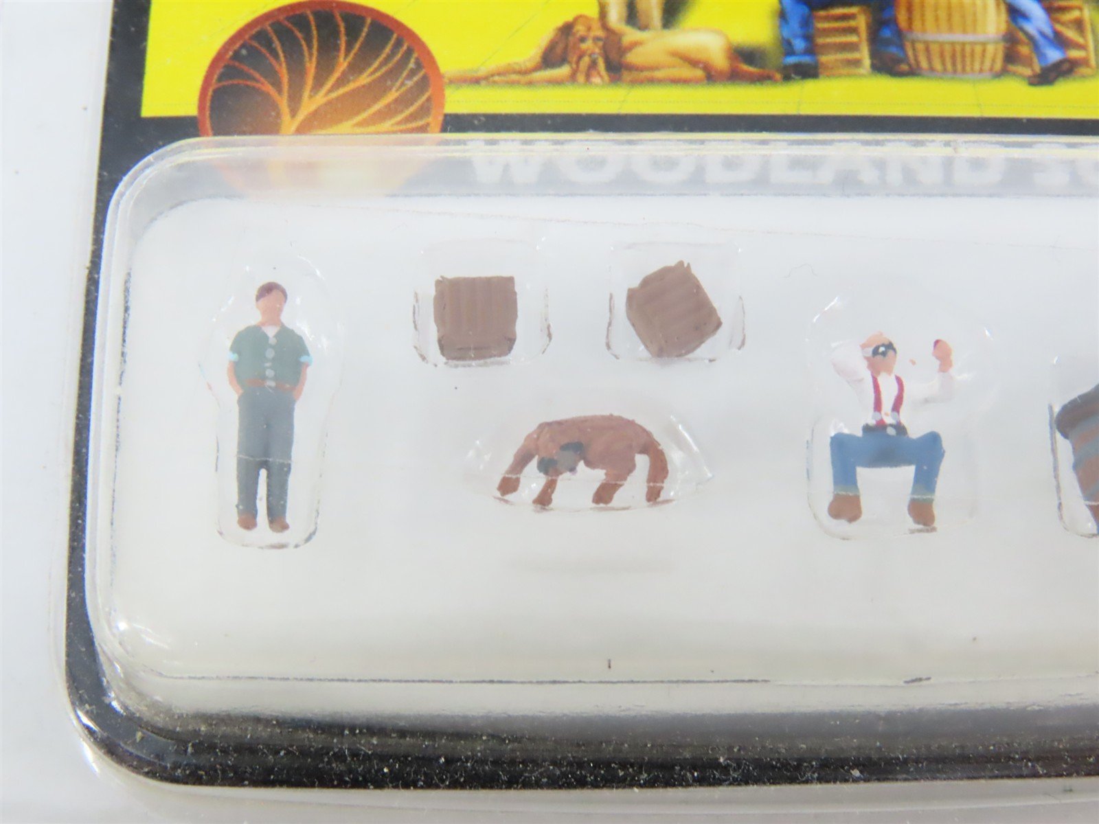 LOT of 5 N Scale Woodland Scenics Figure Packs: Mechanics, Football, Checkers +