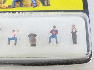 LOT of 5 N Scale Woodland Scenics Figure Packs: Mechanics, Football, Checkers +