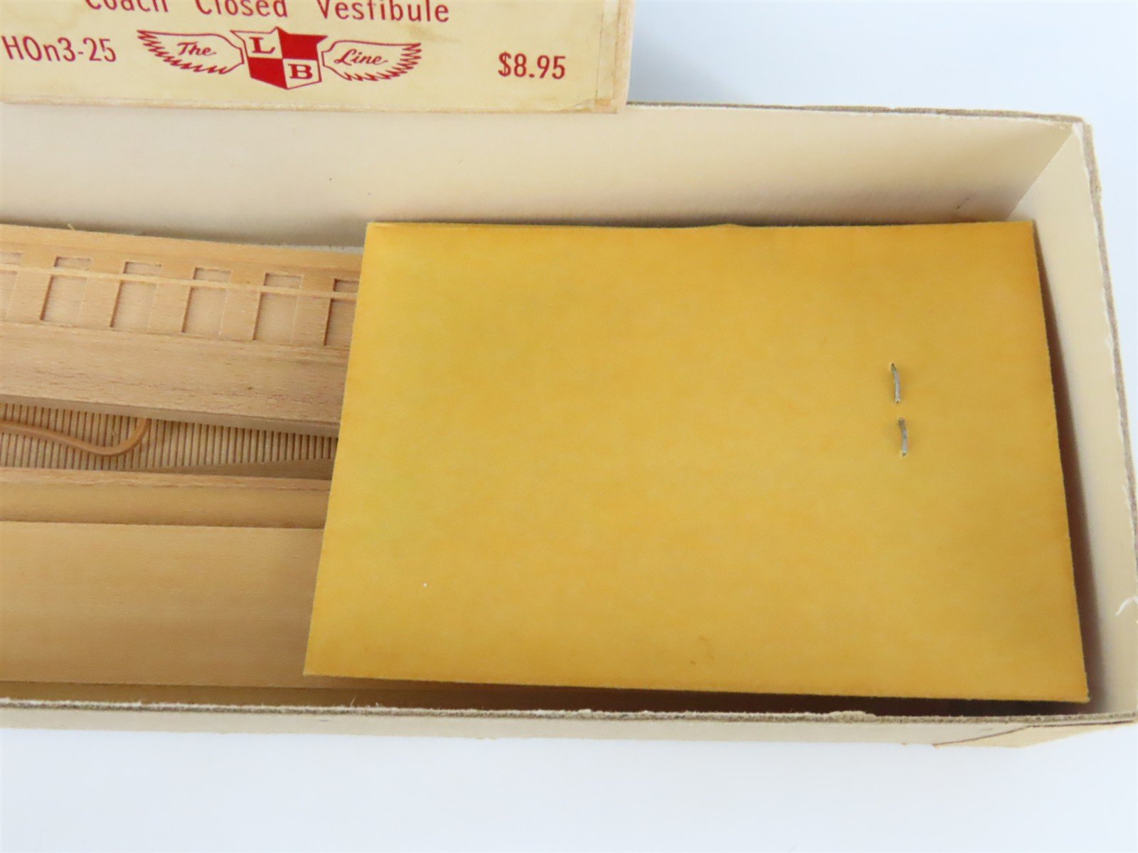 HOn3 LaBelle Craftsman Kit #HOn3-25 Undecorated Closed Vestibule Coach Passenger