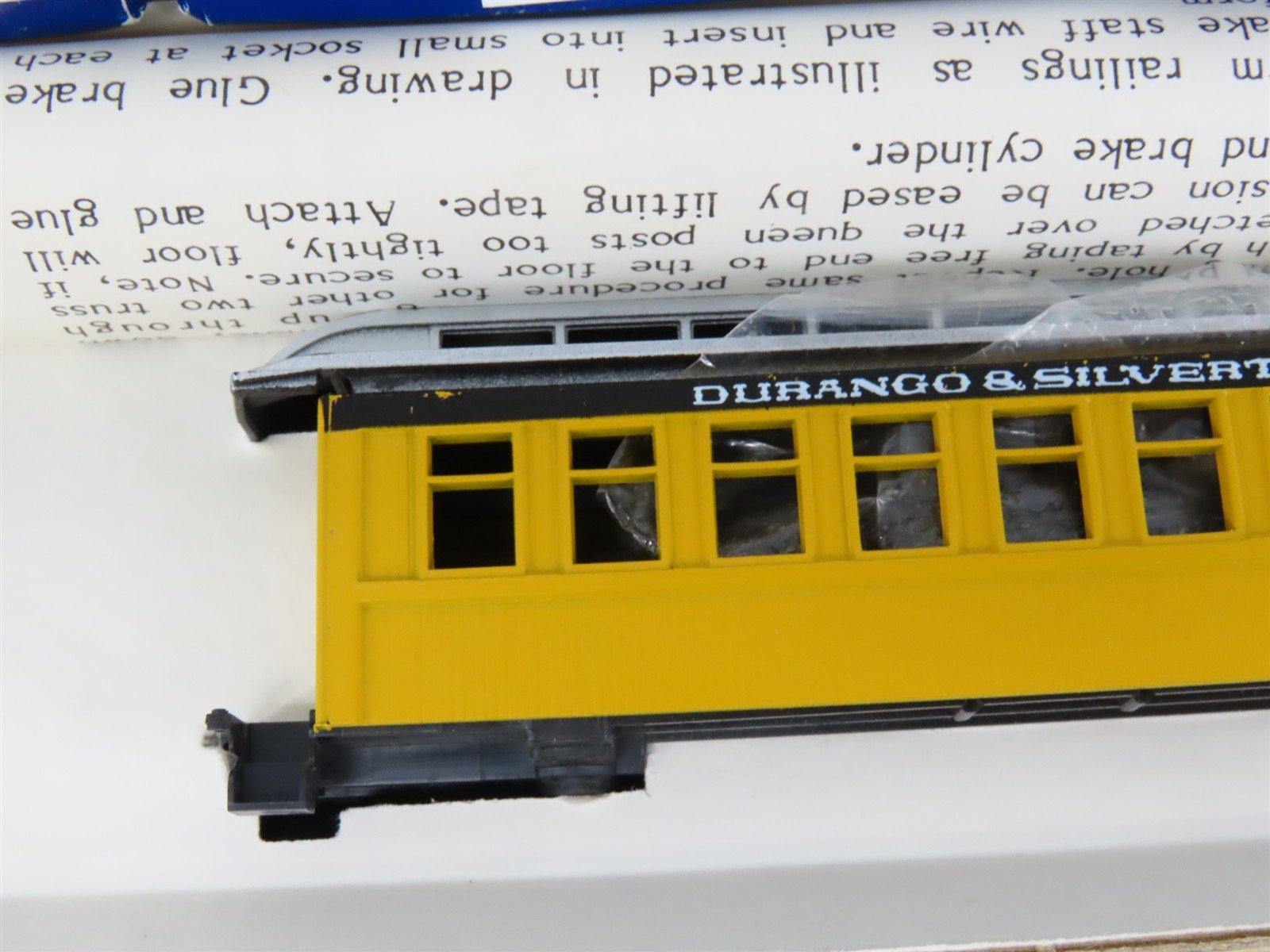 HO Scale Roundhouse Kits D&S Durango & Silverton 34' Overton Passenger 3-Car Set