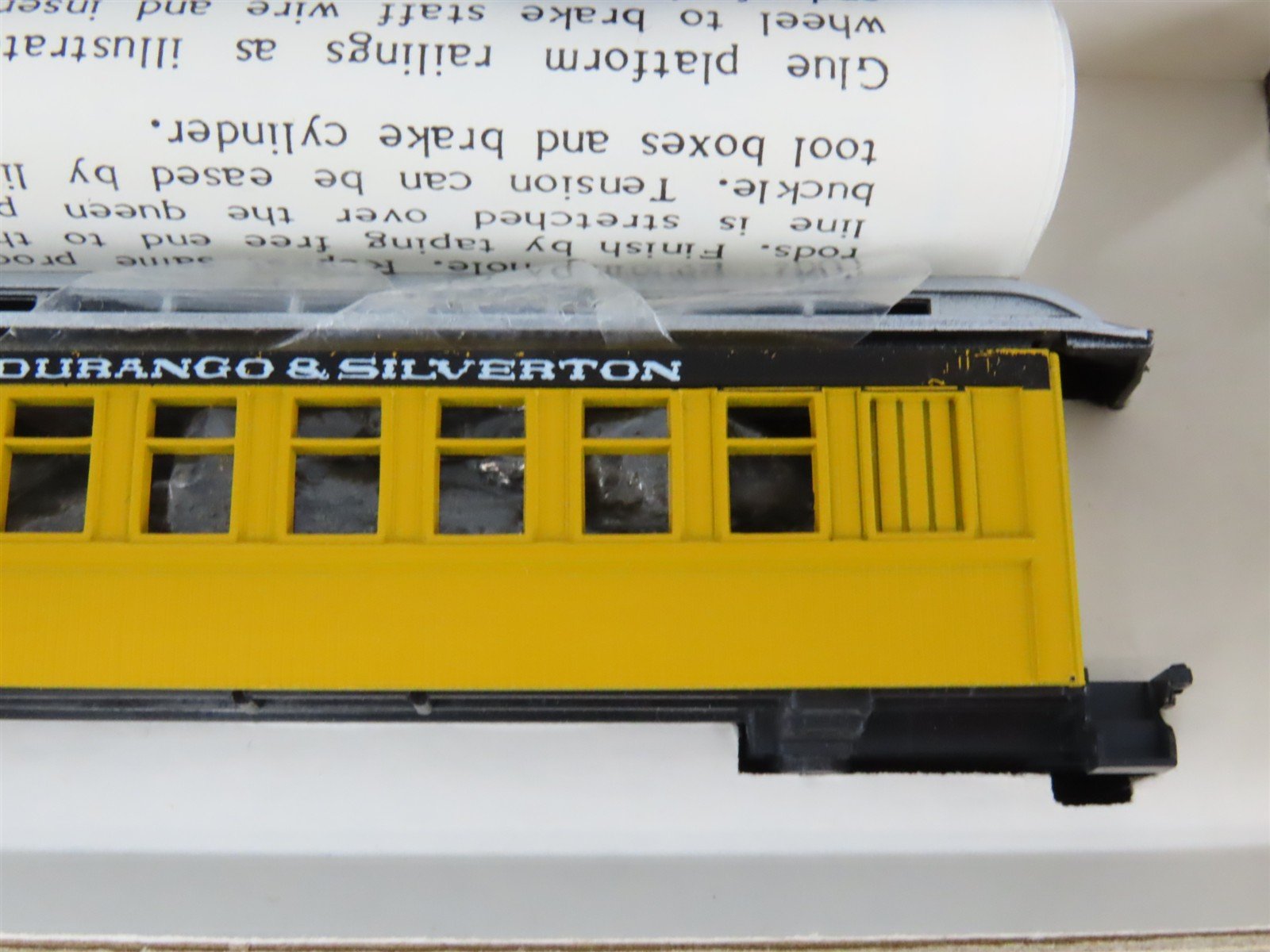HO Scale Roundhouse Kits D&S Durango & Silverton 34' Overton Passenger 3-Car Set