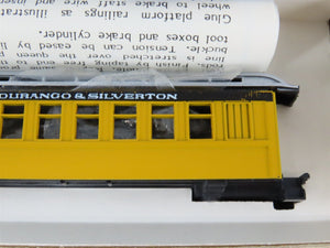 HO Scale Roundhouse Kits D&S Durango & Silverton 34' Overton Passenger 3-Car Set