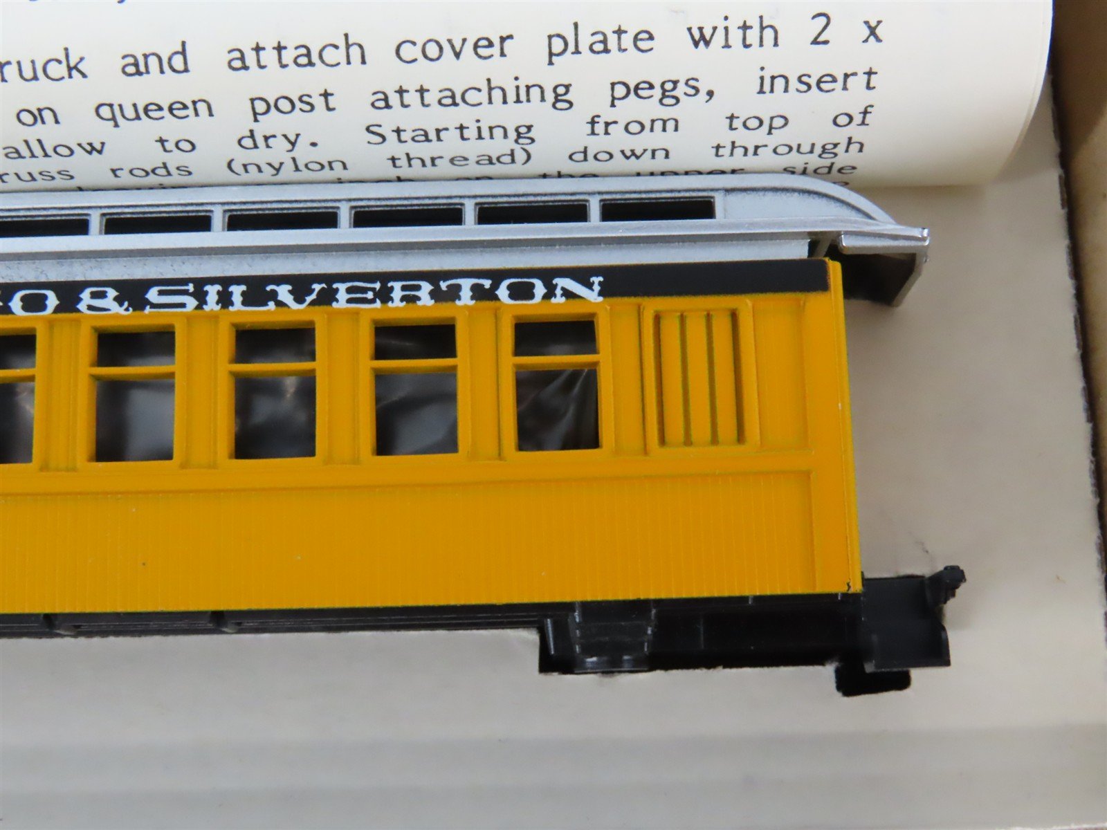 HO Scale Roundhouse Kits D&S Durango & Silverton 34' Overton Passenger 3-Car Set