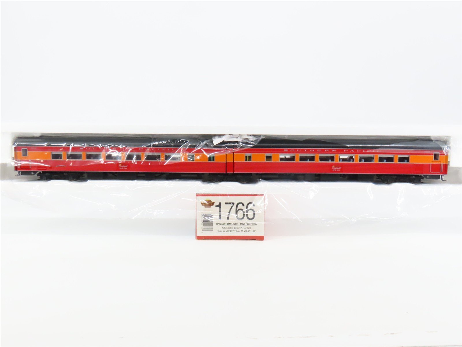HO Broadway Ltd BLI 1766 SP "Coast Daylight" Articulated 2-Unit Chair Passenger