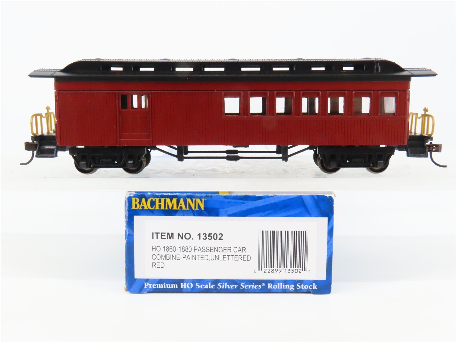 HO Scale Bachmann Silver 13502 Unlettered 1860-1880 Combine Passenger Car