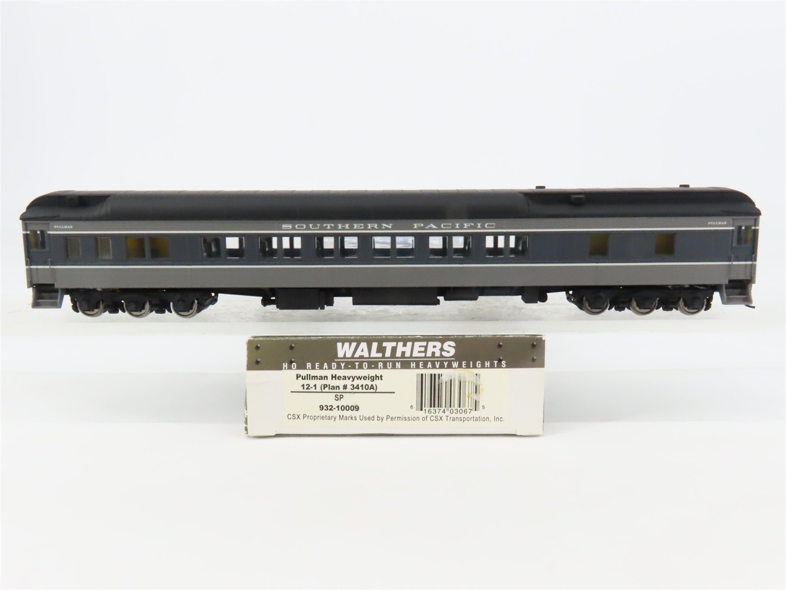 HO Scale Walthers 932-10009 SP Southern Pacific Pullman 12-1 Passenger Car