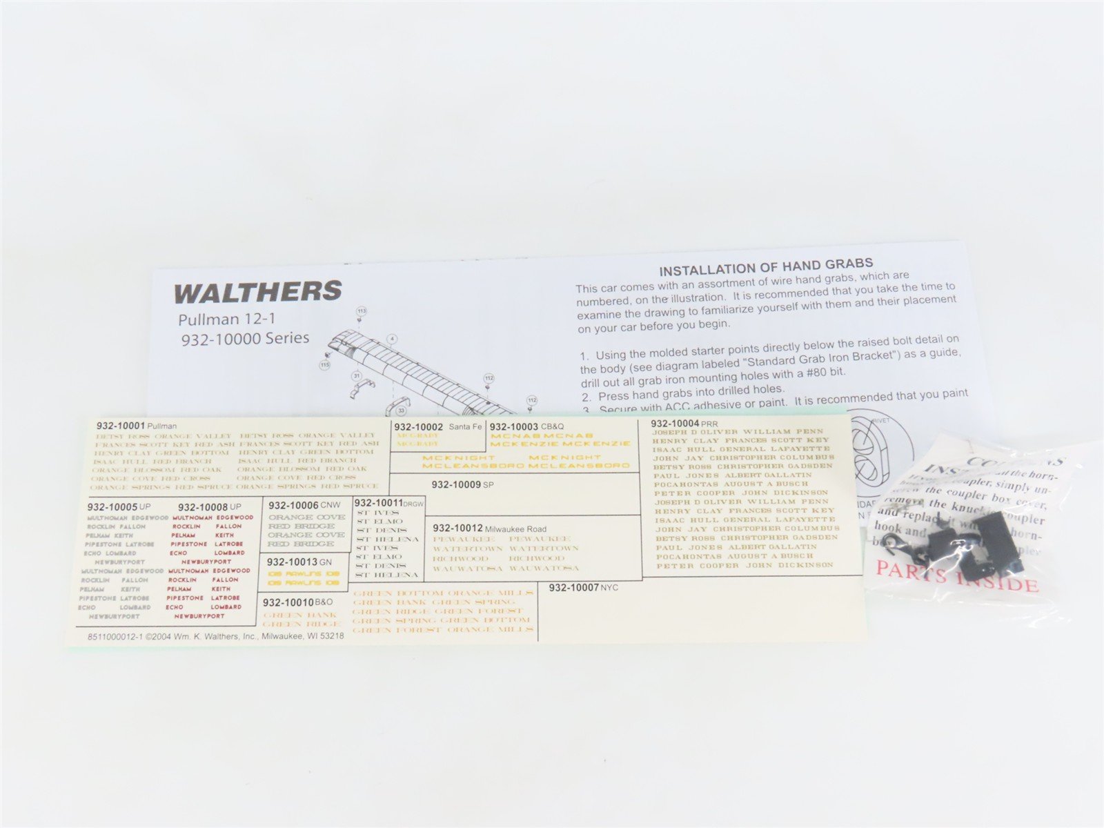 HO Scale Walthers 932-10007 NYC New York Central Pullman 12-1 Passenger Car