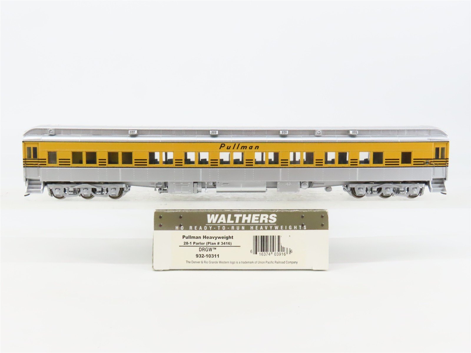 HO Scale Walthers 932-10311 D&RGW Rio Grande Pullman 28-1 Parlor Passenger Car