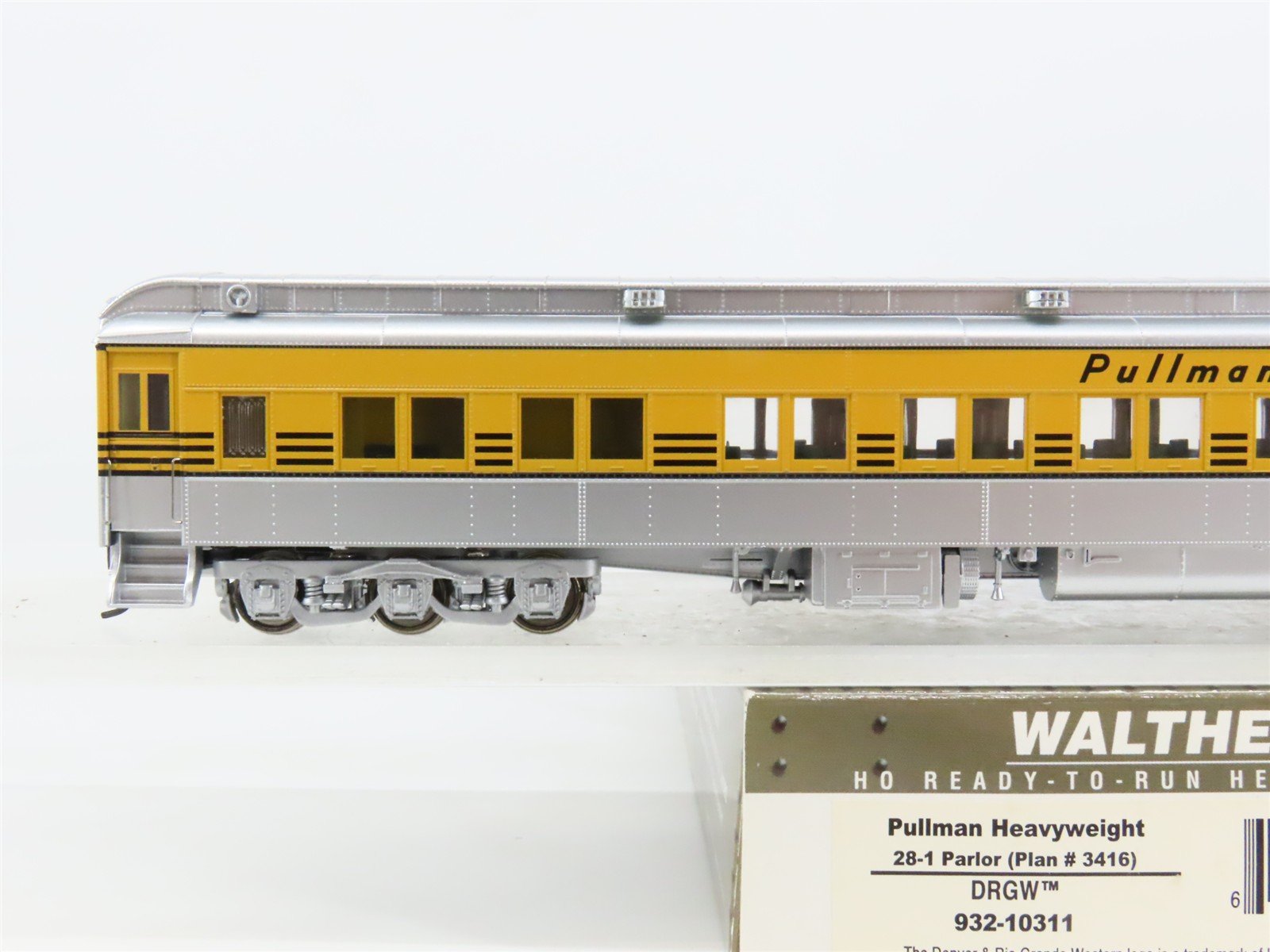 HO Scale Walthers 932-10311 D&RGW Rio Grande Pullman 28-1 Parlor Passenger Car