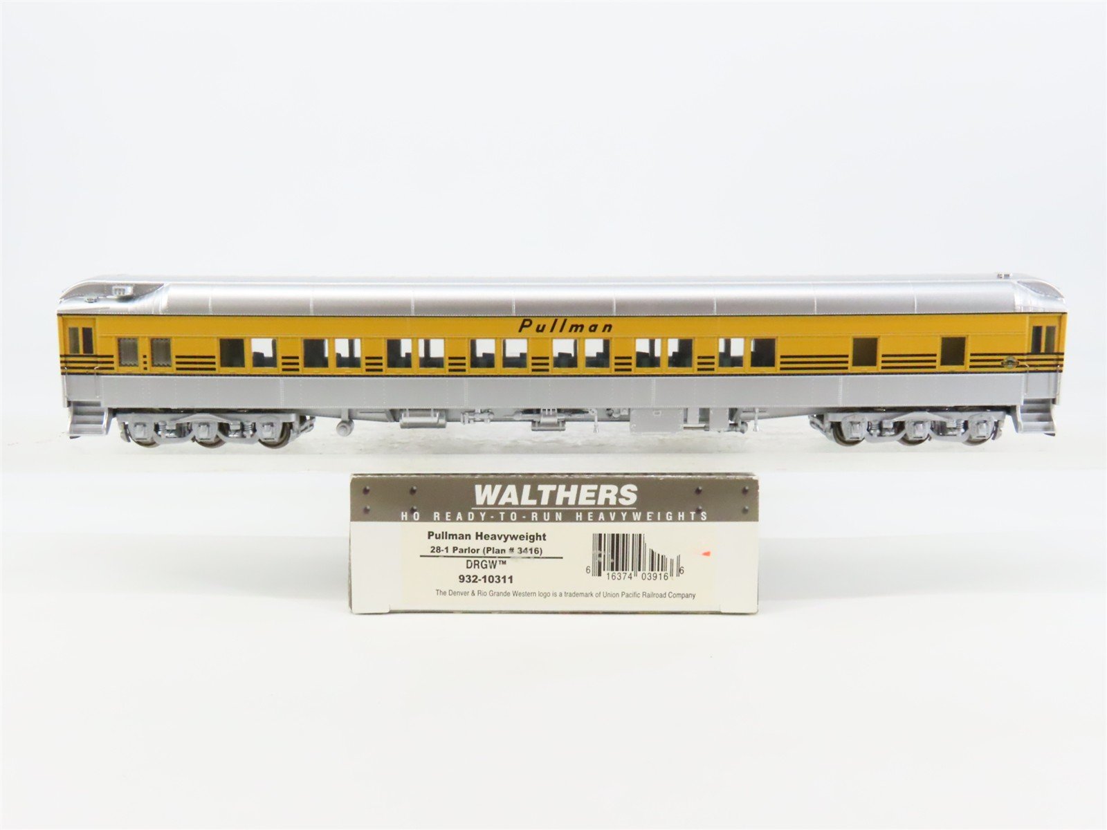 HO Scale Walthers 932-10311 D&RGW Rio Grande Pullman 28-1 Parlor Passenger Car