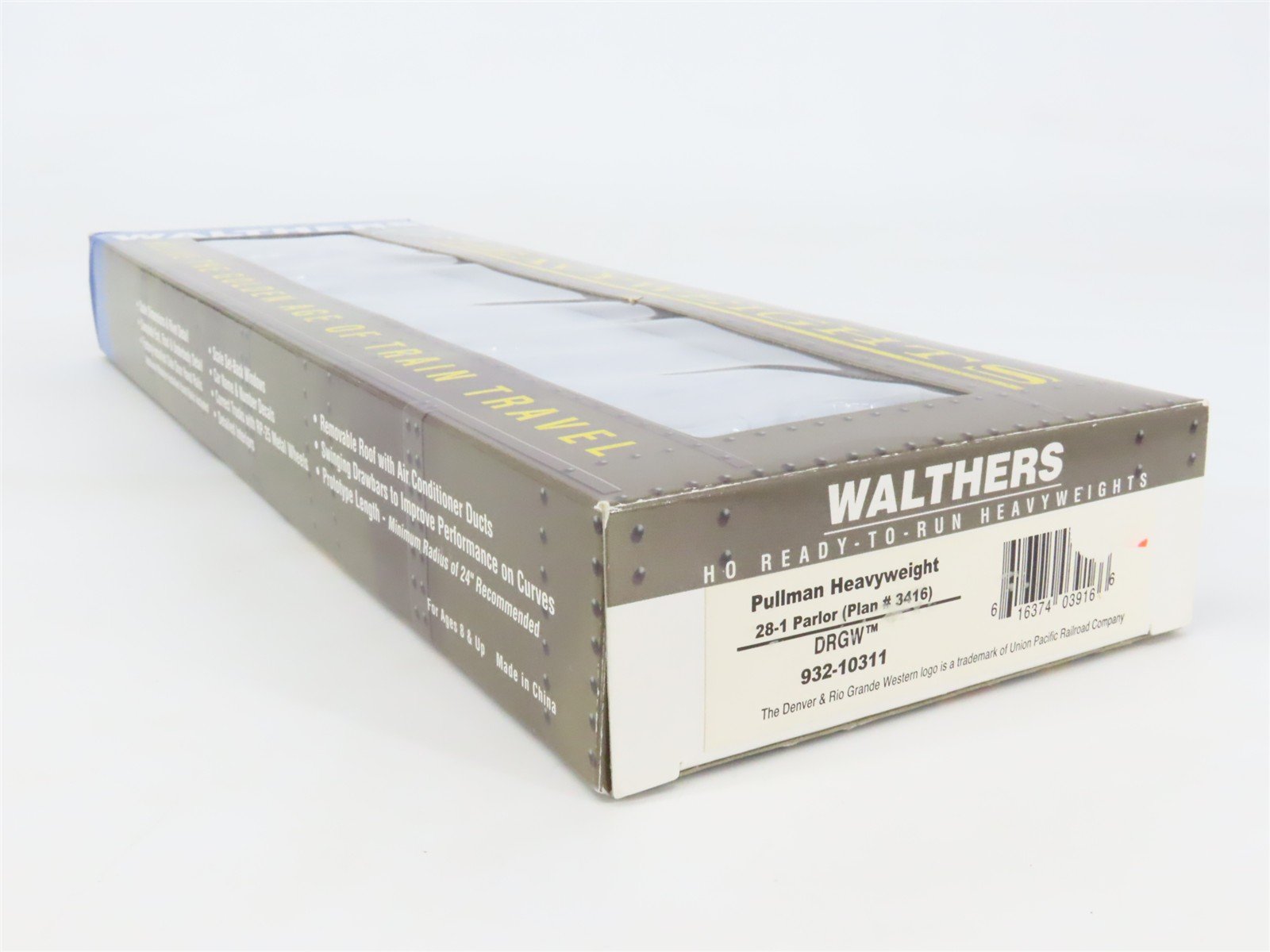 HO Scale Walthers 932-10311 D&RGW Rio Grande Pullman 28-1 Parlor Passenger Car