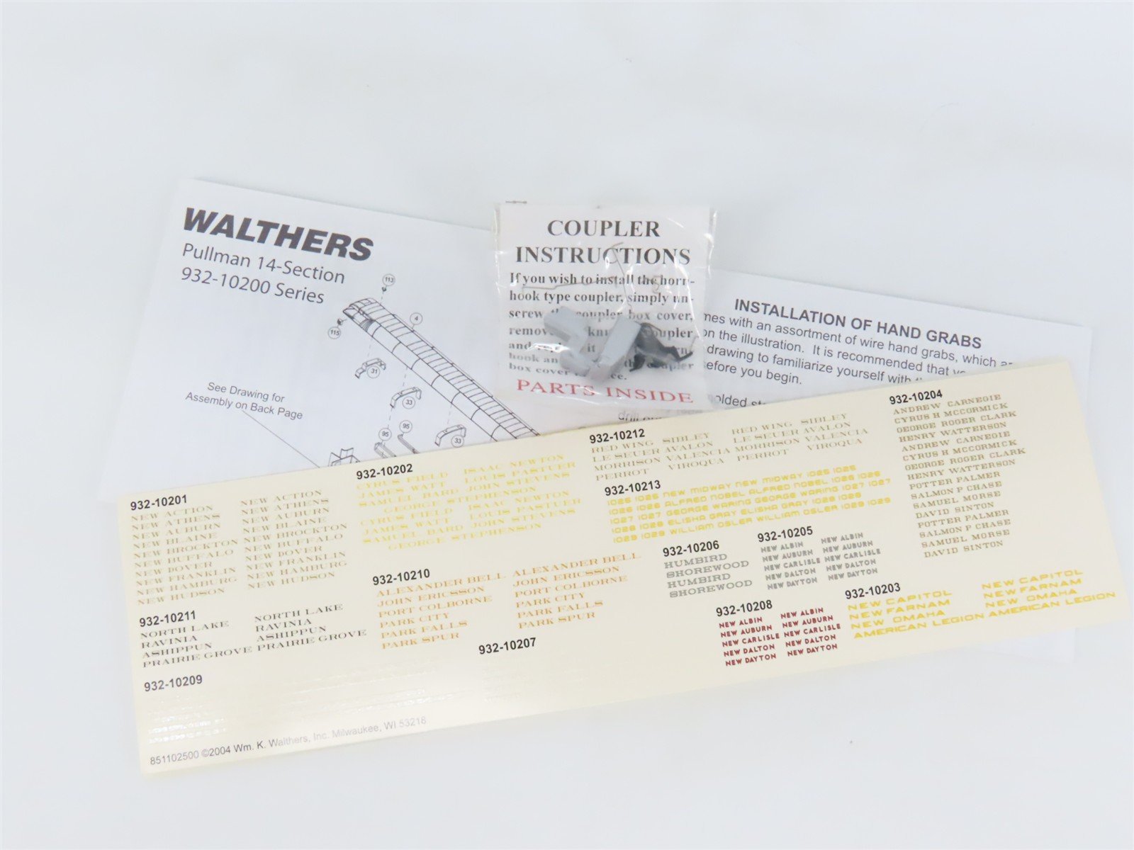 HO Scale Walthers 932-10211 D&RGW Rio Grande Pullman 14-Section Passenger Car