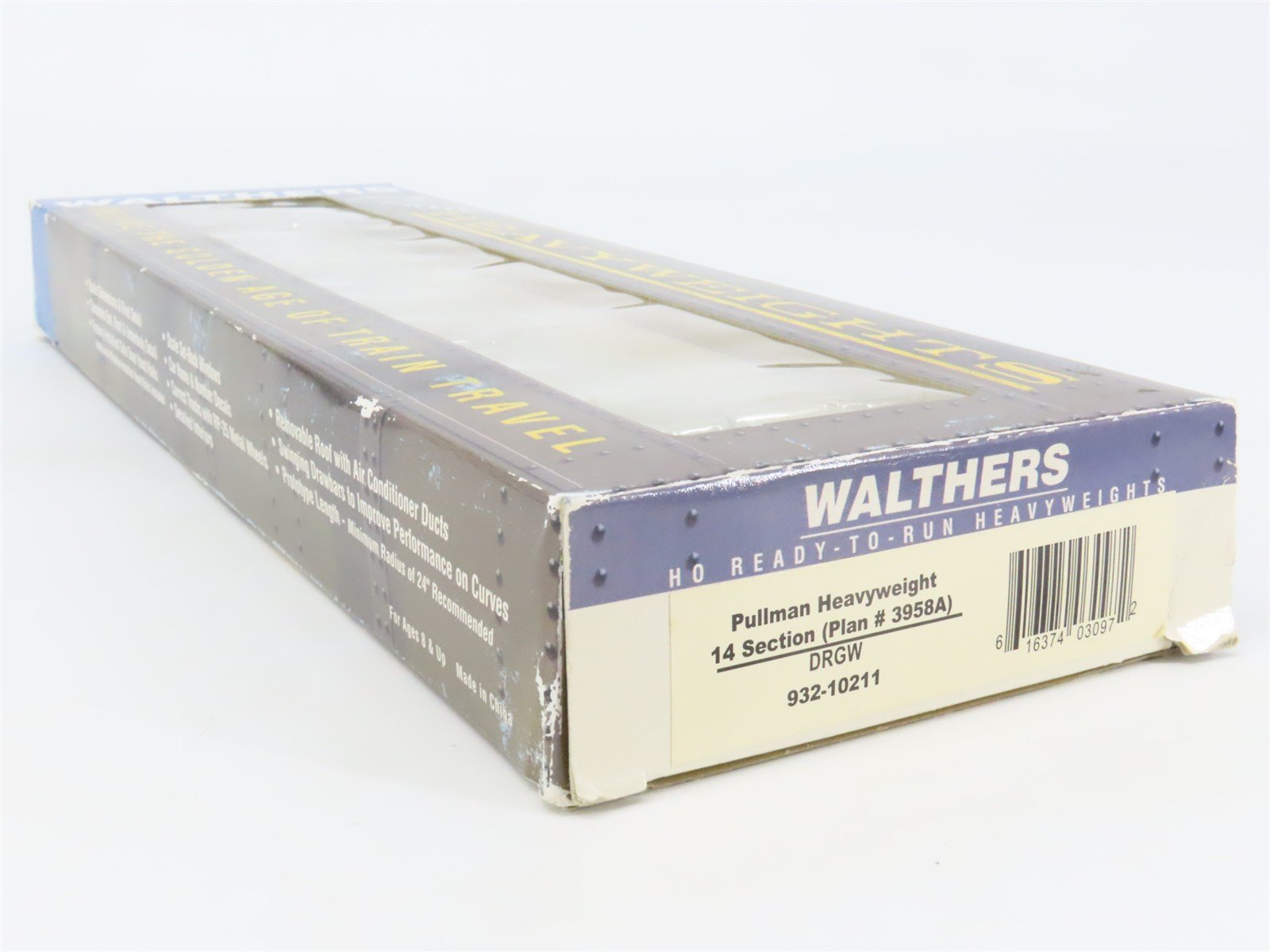 HO Scale Walthers 932-10211 D&RGW Rio Grande Pullman 14-Section Passenger Car