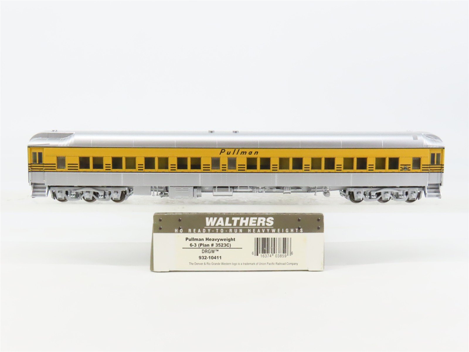 HO Scale Walthers 932-10411 D&RGW Rio Grande Pullman 6-3 Sleeper Passenger