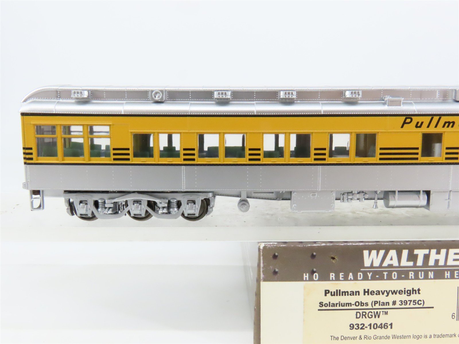 HO Walthers 932-10461 D&RGW Rio Grande Pullman Solarium/Observation Passenger