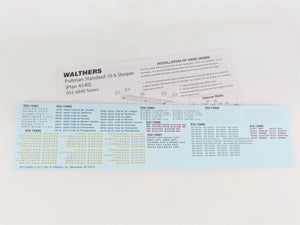HO Scale Walthers 932-15403 D&RGW Rio Grande P-S 10-6 Sleeper Passenger Car
