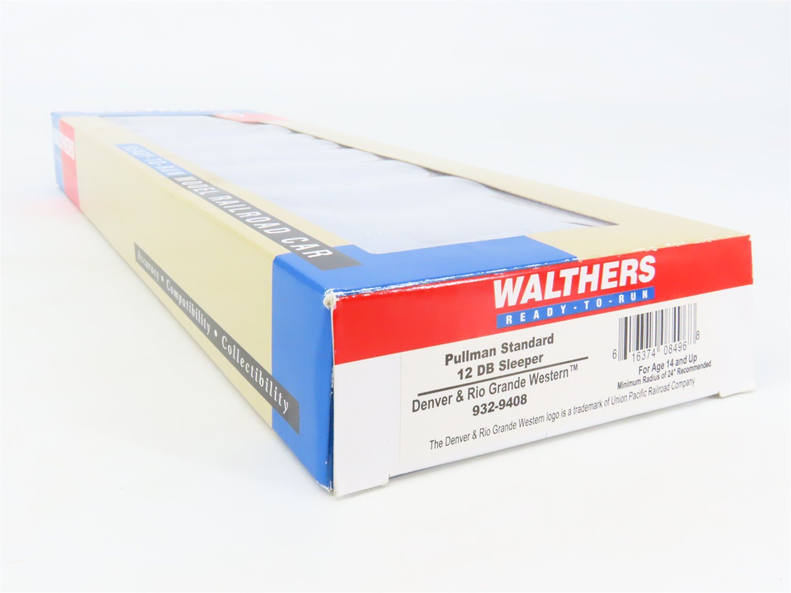 HO Walthers 932-9408 D&RGW Rio Grande P-S 12 Double Bedroom Sleeper Passenger