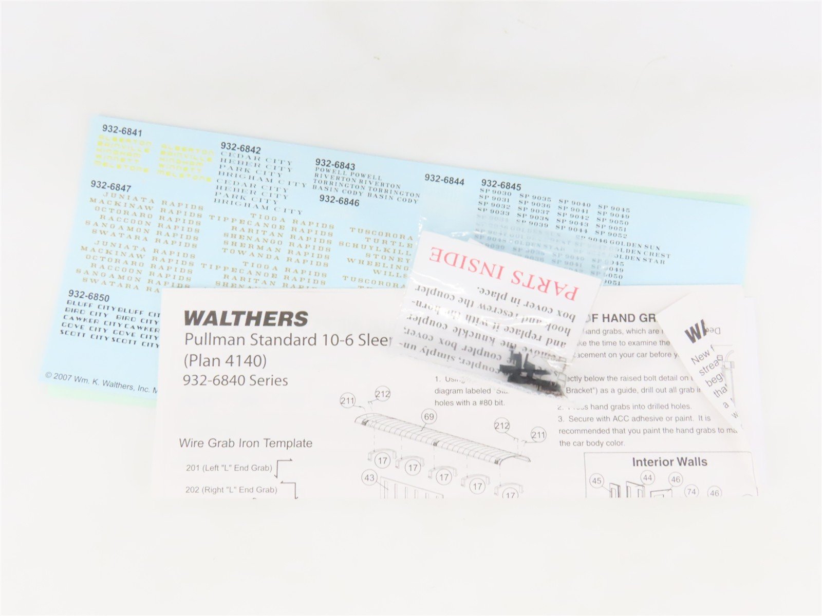 HO Scale Walthers 932-6848 D&RGW Rio Grande P-S 10-6 Sleeper Passenger Car