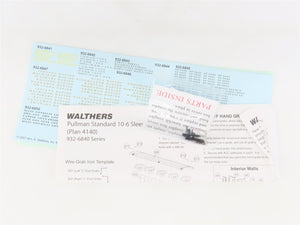 HO Scale Walthers 932-6848 D&RGW Rio Grande P-S 10-6 Sleeper Passenger Car