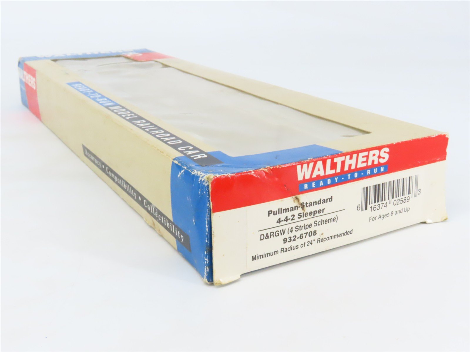 HO Scale Walthers 932-6708 D&RGW Rio Grande P-S 4-4-2 Sleeper Passenger Car