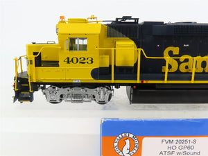 HO Scale Fox Valley FVM 20251-S ATSF Santa Fe GP60 Diesel #4023 w/ DCC & Sound