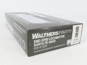 HO Walthers Proto 920-41809 ATSF Santa Fe EMD GP60 Diesel #4033 w/ DCC & Sound